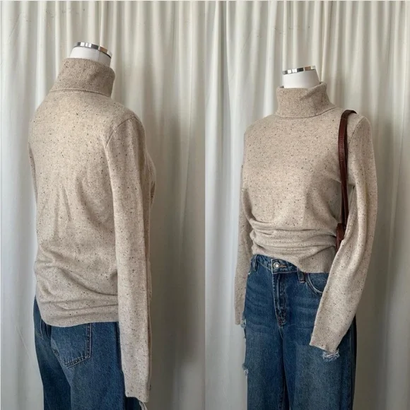 C by Bloomingdale’s 100% 2-ply Cashmere turtleneck sweater small. - Picture 5 of 8